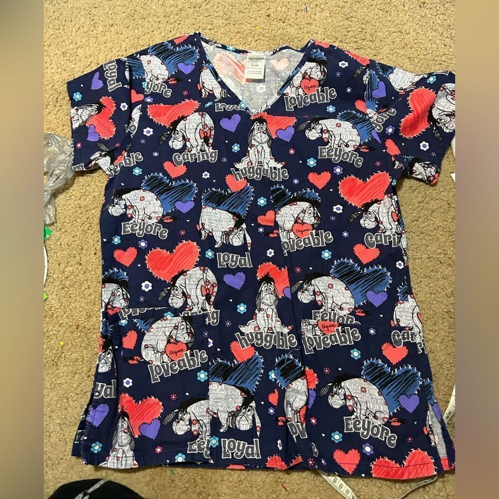 Disney Eeyore Scrub Top